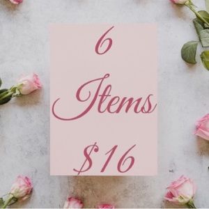 6 Items for $16